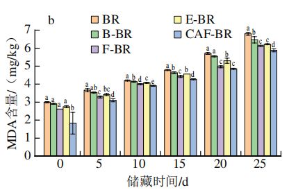 《食品科学》:北京工商大学王静教授等:纤维素酶协同植物乳植杆菌P-8发酵法改善糙米的储藏特性(图6)