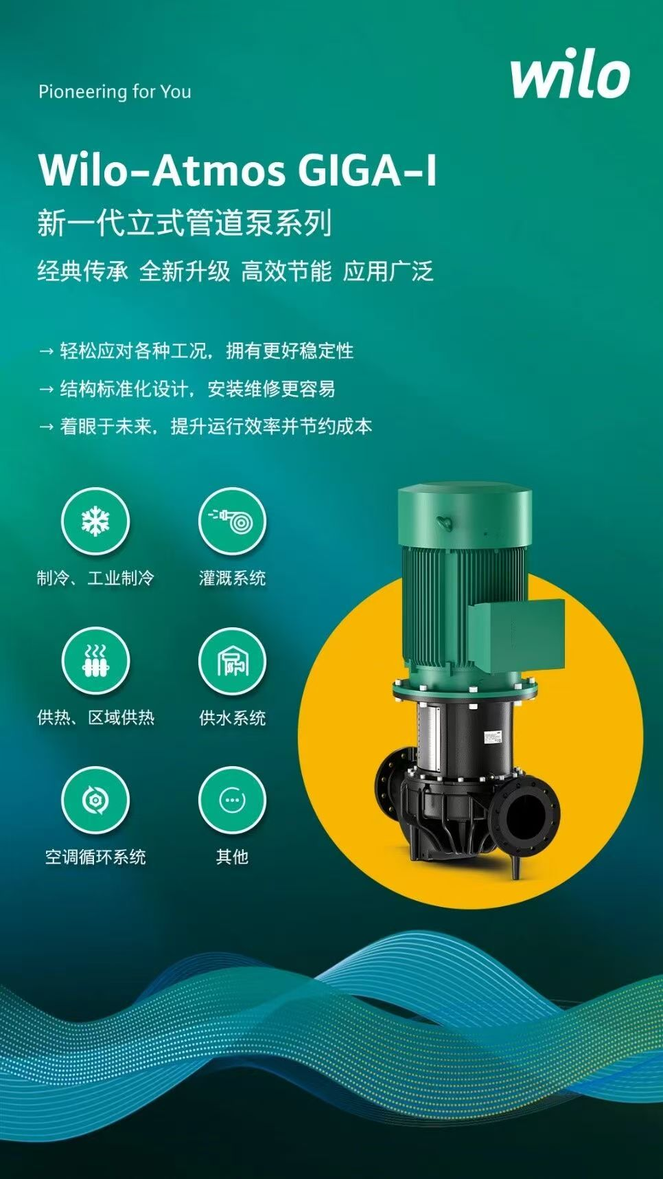 新1级能效!Wilo-AtmosGIGA-IIC管道泵产品获中国节能认证-冷暖资讯-冷暖商情(图2)
